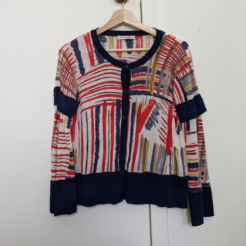 Printed cardigan